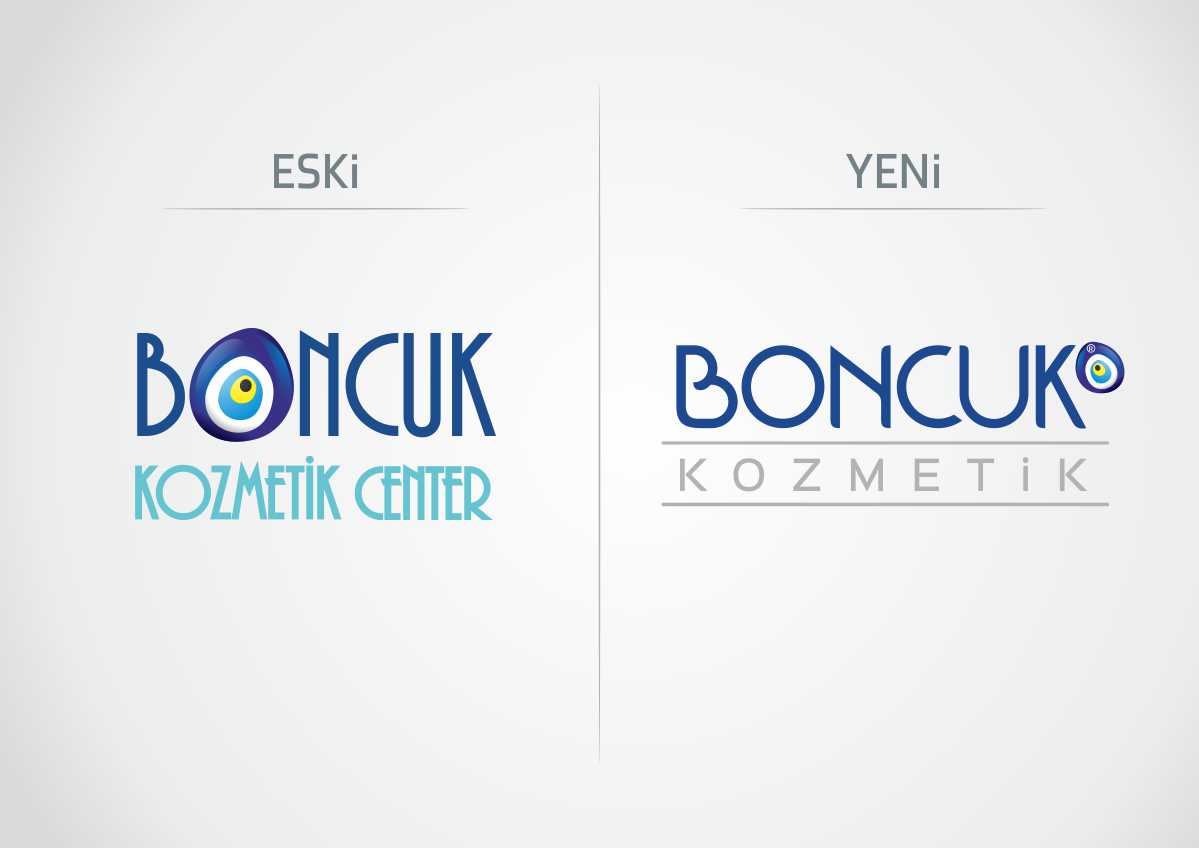 boncuk kozmetik logo revizyonu