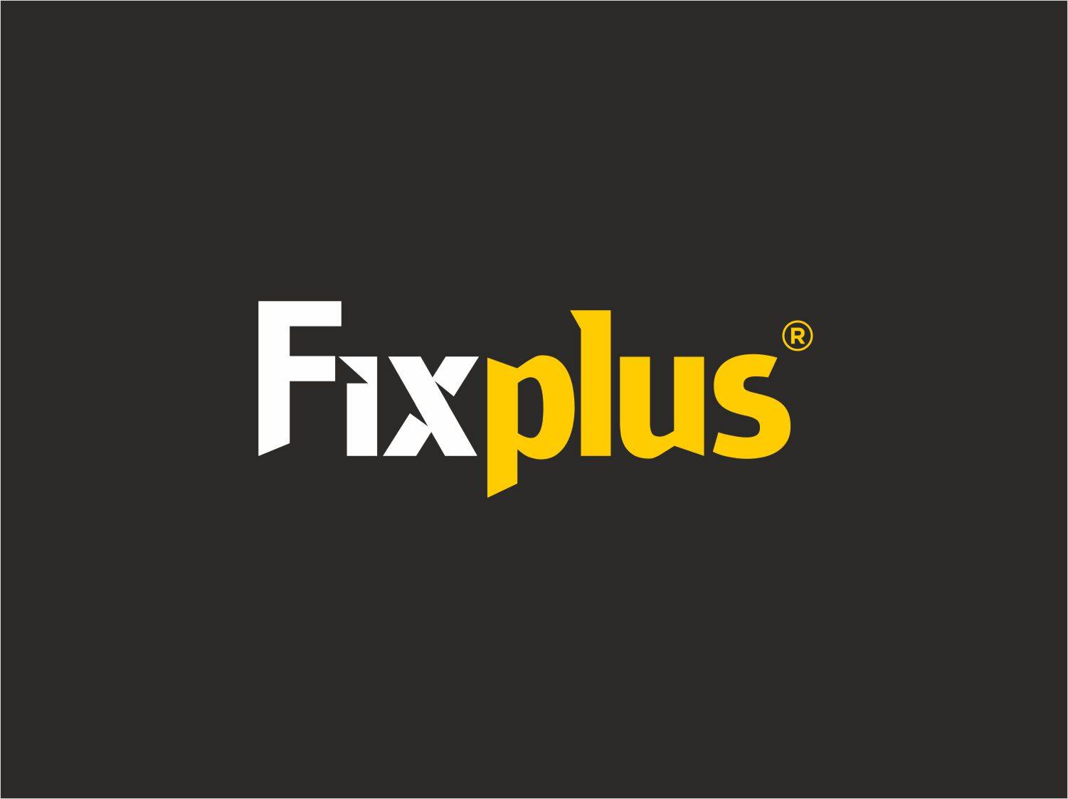 fixplus logo koyu zeminde kullanimi