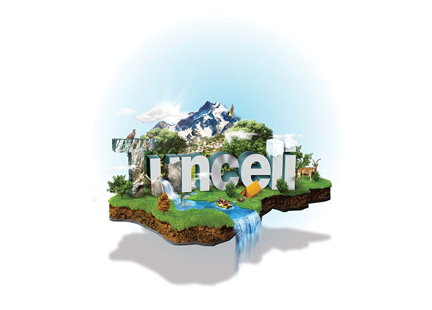 tunceli turizm illustrasyon