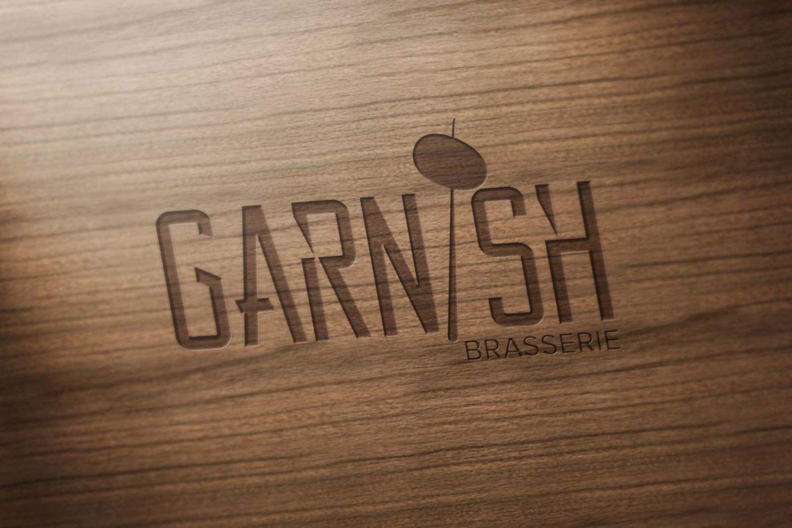 garnish logo ahsap oyma