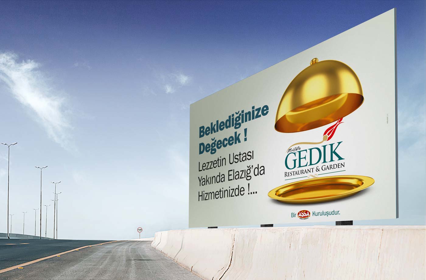 gedik restaurant billboard