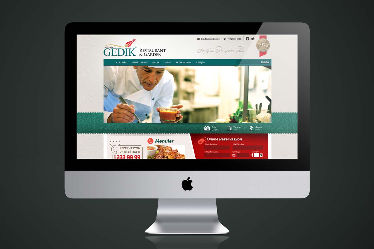 gedik restaurant web sitesi