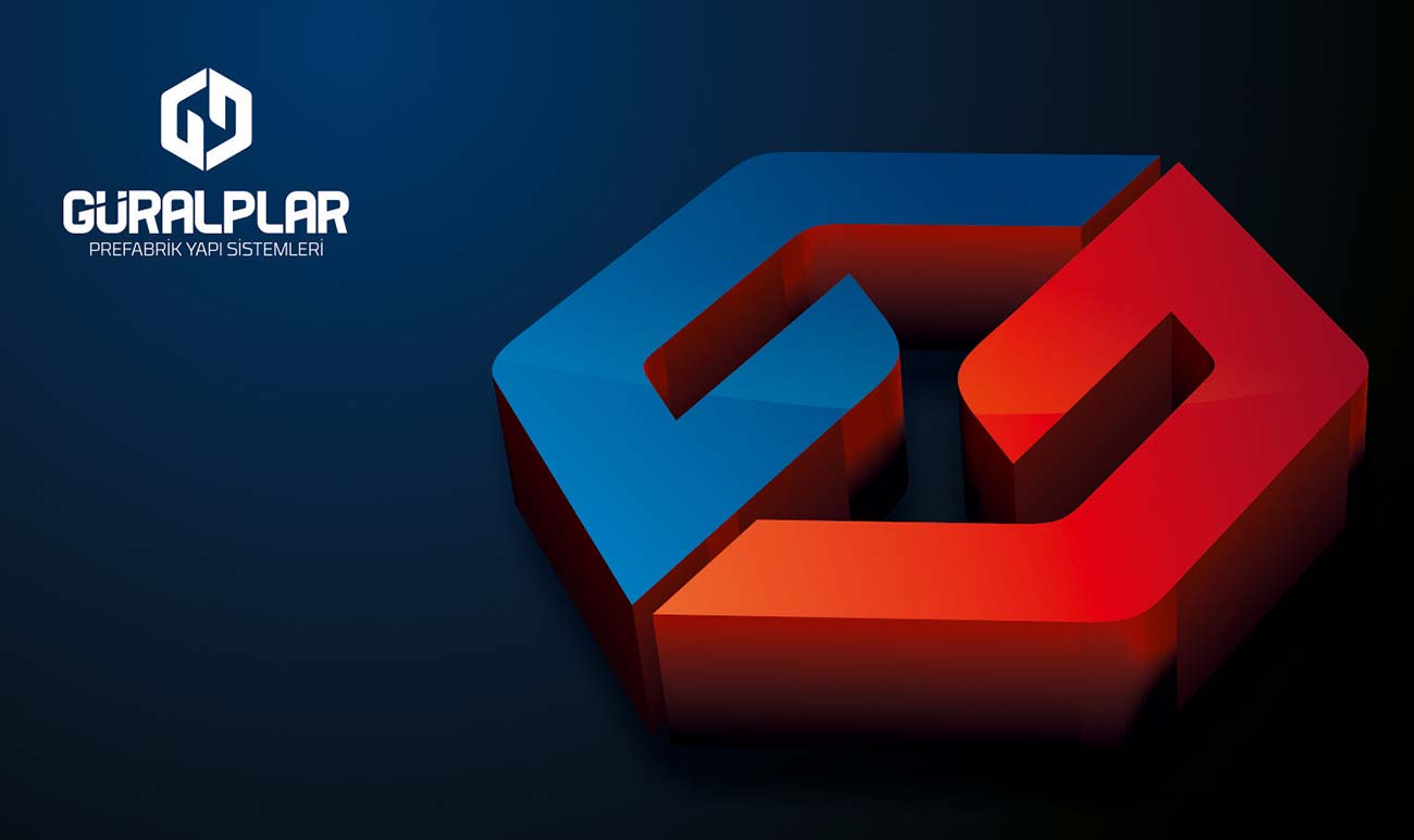 guralplar prefabrik logo 3d