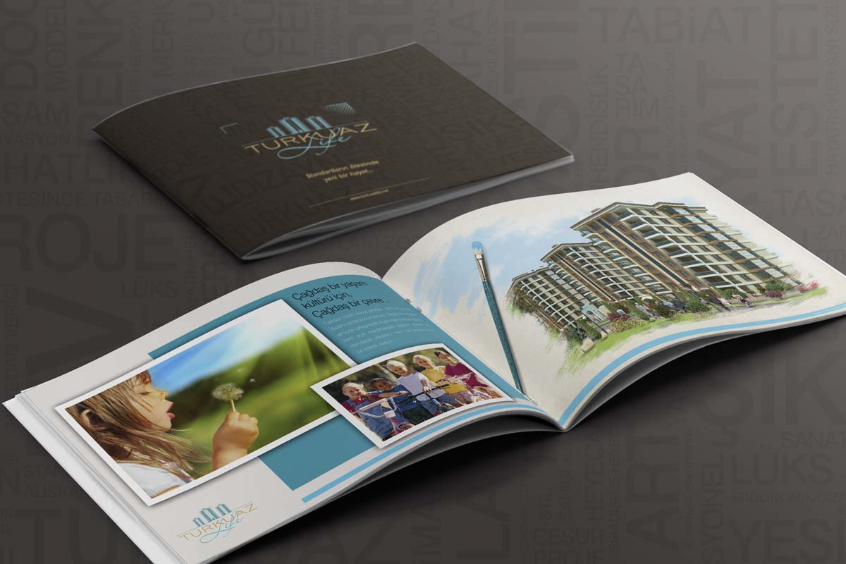 turkuaz life evleri katalog tasarimi 1